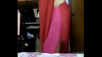 Desi Hot Babe Stripping Her Saree