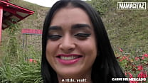 CARNEDELMERCADO   (Mister Marco, Julia Cruz, Jose Tadeo)   Brunette Latina Amateur Has Her First Outdoor Threesome With Two Big Cocks Full Scene