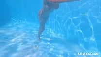 Alaska Fucks In The Swimming Pool And Squirts All Over
